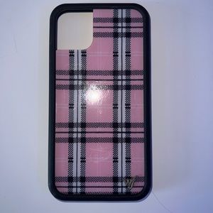 iPhone 11 plaid pink wildflower case